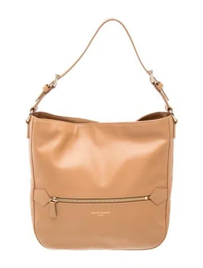 Pre-owned Longchamp Leather Shoulder Bag In Brown
