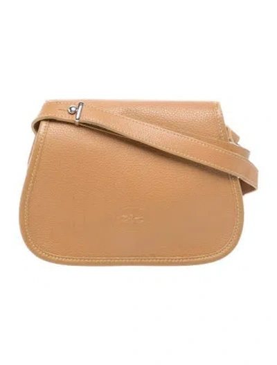 Pre-owned Longchamp Leather Shoulder Bag In Brown