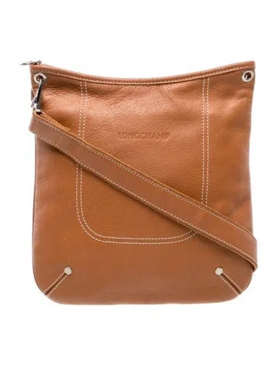Pre-owned Longchamp Leather Shoulder Bag In Brown