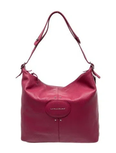 Pre-owned Longchamp Leather Shoulder Bag In Pink