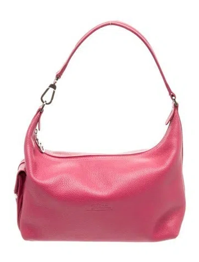 Pre-owned Longchamp Leather Shoulder Bag In Pink