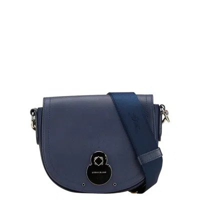 Pre-owned Longchamp Leather Shoulder Bag () In Blue