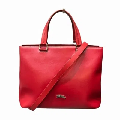 Pre-owned Longchamp Leather Shoulder Bag Tote Bag ()