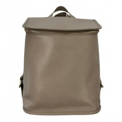 Longchamp Leather Small Backpack In Turtledove In Blue