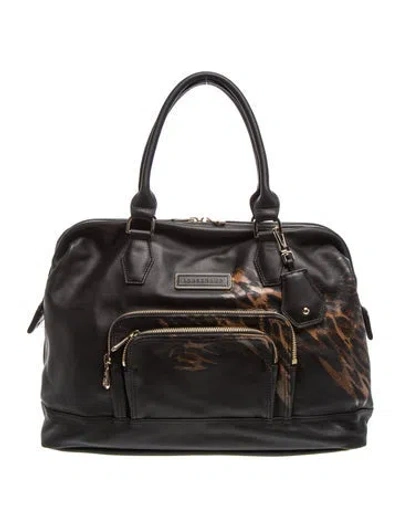 Pre-owned Longchamp Leather Top Handle Bag In Black