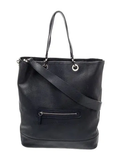 Pre-owned Longchamp Leather Top Handle Bag In Blue