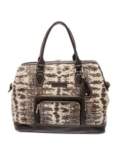 Pre-owned Longchamp Leather Top Handle Bag In Brown