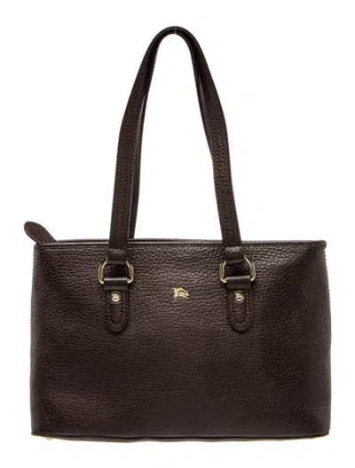 Pre-owned Longchamp Leather Top Handle Bag In Brown