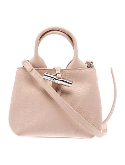 Pre-owned Longchamp Leather Top Handle Bag In Multi