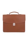 Longchamp Leather Top-handle Briefcase In Brown