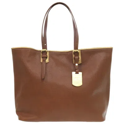 Pre-owned Longchamp Leather Tote Bag () In Brown