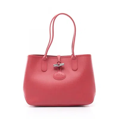 Pre-owned Longchamp Leather Tote Bag () In Pink