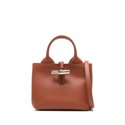 Longchamp S Le Roseau Hobo Bag In Bark Colour In Black