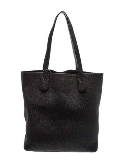 Pre-owned Longchamp Leather Tote In Black