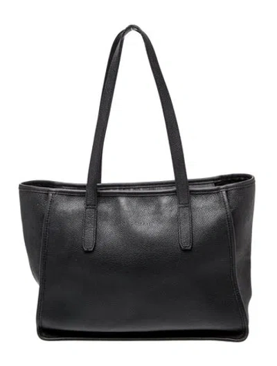 Pre-owned Longchamp Leather Tote In Black