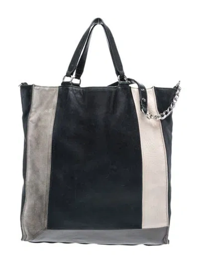 Pre-owned Longchamp Leather Tote In Blue