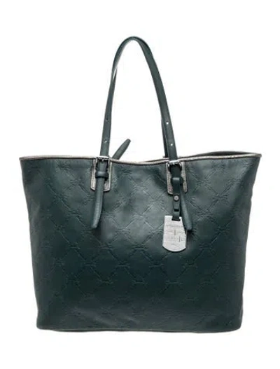 Pre-owned Longchamp Leather Tote In Blue