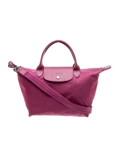 Pre-owned Longchamp Leather Tote In Pink