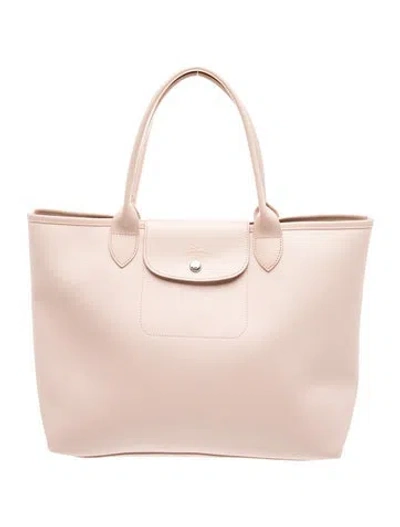 Pre-owned Longchamp Leather Tote In Pink