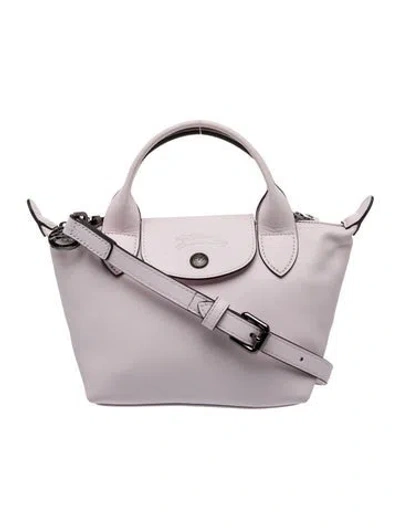 Pre-owned Longchamp Leather Tote In Pink