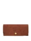 Longchamp Leather Wallet In Brown