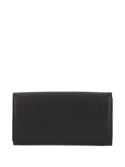 Longchamp Leather Wallet In Black