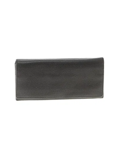 Pre-owned Longchamp Leather Wallet In Black
