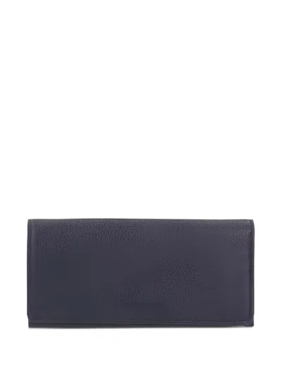Longchamp Leather Wallet In Blue