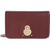 Longchamp Leather Wallet On A Chain