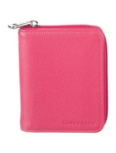 Pre-owned Longchamp Leather Wallet In Pink