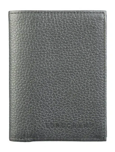 Pre-owned Longchamp Leather Wallet In Silver