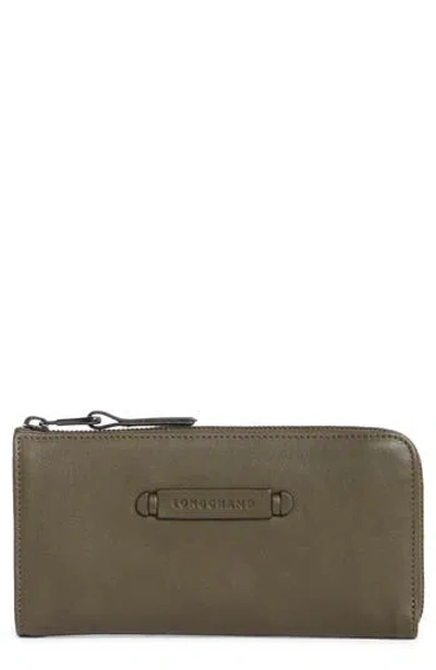 Longchamp Leather Zip Around Wallet
