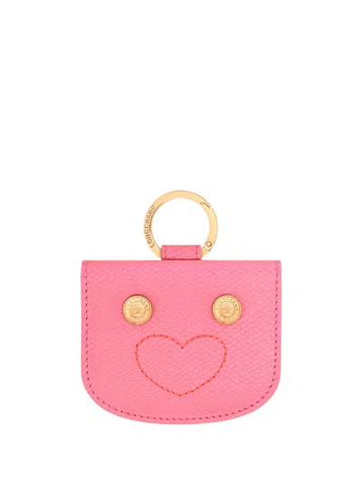 Longchamp `les Champions Epure` Card Holder In Pink