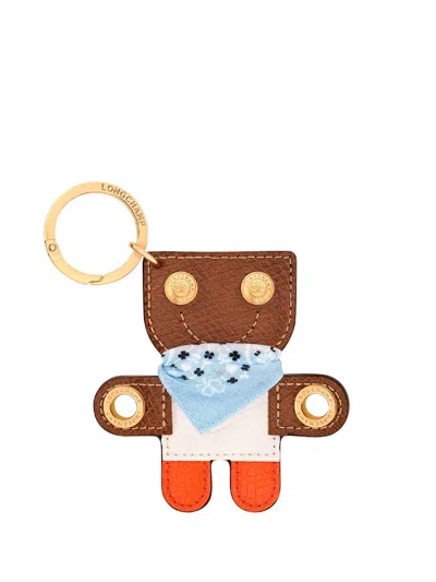 Longchamp `les Champions Epure` Key Ring In Yellow