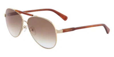 Longchamp Lo109s 725 Women's Sunglasses Black Size 61 In Brown