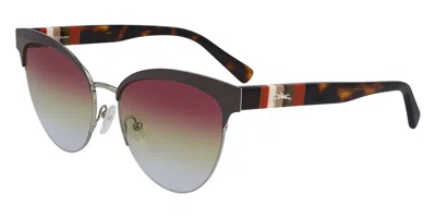Longchamp Lo111s 204 Women's Sunglasses Brown Size 55 In Neutral