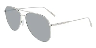 Longchamp Lo139s 043 Occhiali Da Sole Argentati Per Donna In Gray