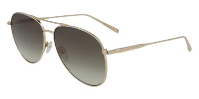 Longchamp Lo139s 712 Occhiali Da Sole Oro Per Donna In Silver