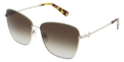 Longchamp Lo153s 712 Occhiali Da Sole Verdi Per Donna In Black