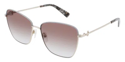 Longchamp Lo153s 734 Occhiali Da Sole Grigi Per Donna In Gold