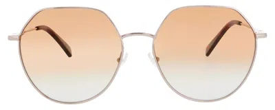 Longchamp Lo154 S N Sunglasses In Rose Gold/brick - Gradient Brown