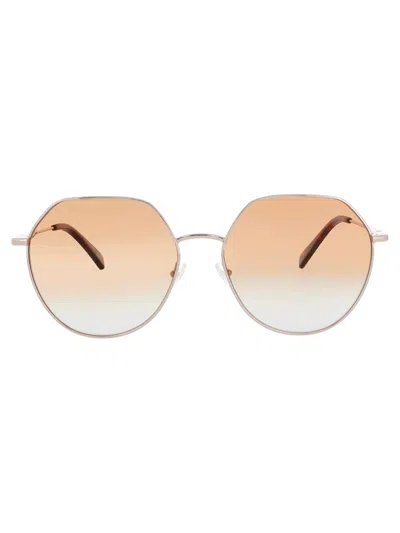 Longchamp Lo154 S N Sunglasses In Rose Gold/brick - Gradient Brown