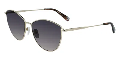 Longchamp Lo155s 713 Occhiali Da Sole Oro Per Uomo In Gray