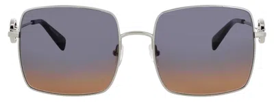 Longchamp Lo162 S N Sunglasses In Silver - Gradient Petrol