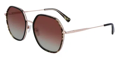 Longchamp Lo163s 749 Women's Sunglasses Green Size 58