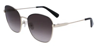 Longchamp Lo164s 728 Women's Sunglasses Gold Size 57 In Metallic