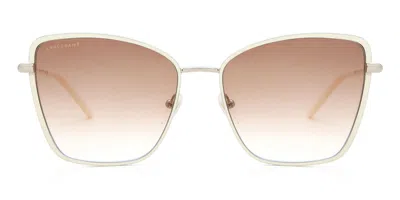 Longchamp Lo167sn 108 Women's Sunglasses White Size 58