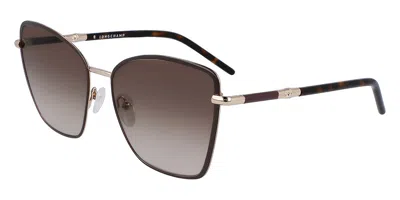 Longchamp Lo167sn 209 Women's Sunglasses Brown Size 58