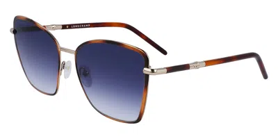 Longchamp Lo167sn 223 Women's Sunglasses Tortoiseshell Size 58