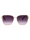 Longchamp Gold Metal Sunglasses In Gold